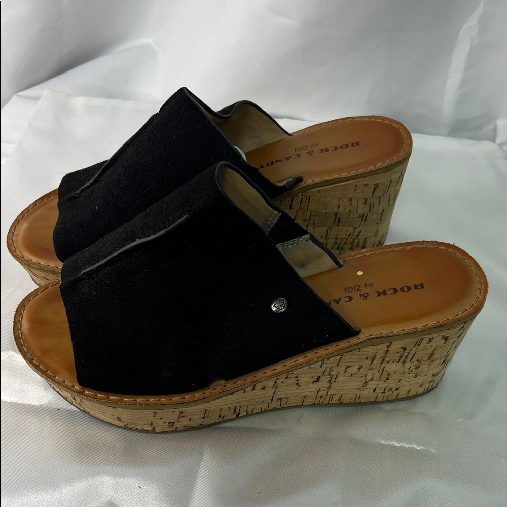 Rock & Candy Black Platform Mules